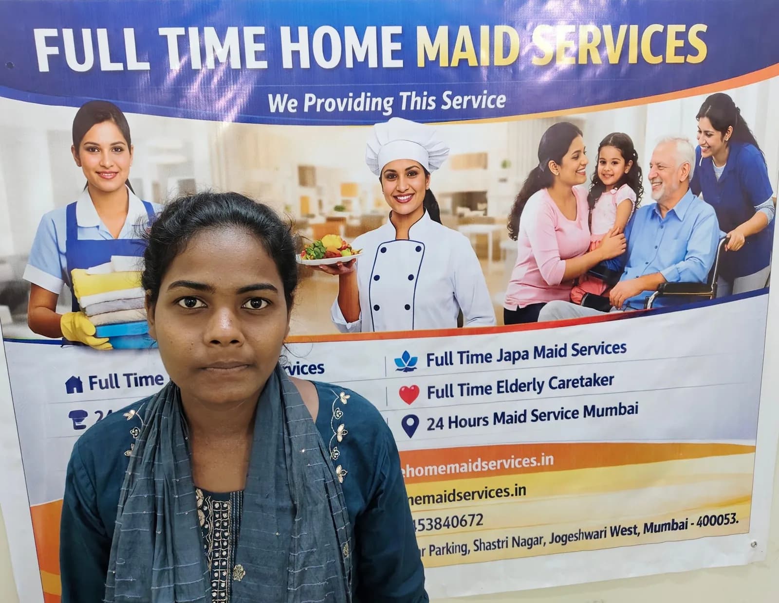 Full Time Home Maid Services - 24 Hours Cook Service, Domestic Helper Agency Mumbai, Live-in Japa Maid Services